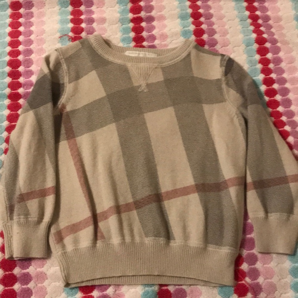Light Burberry kids sweater